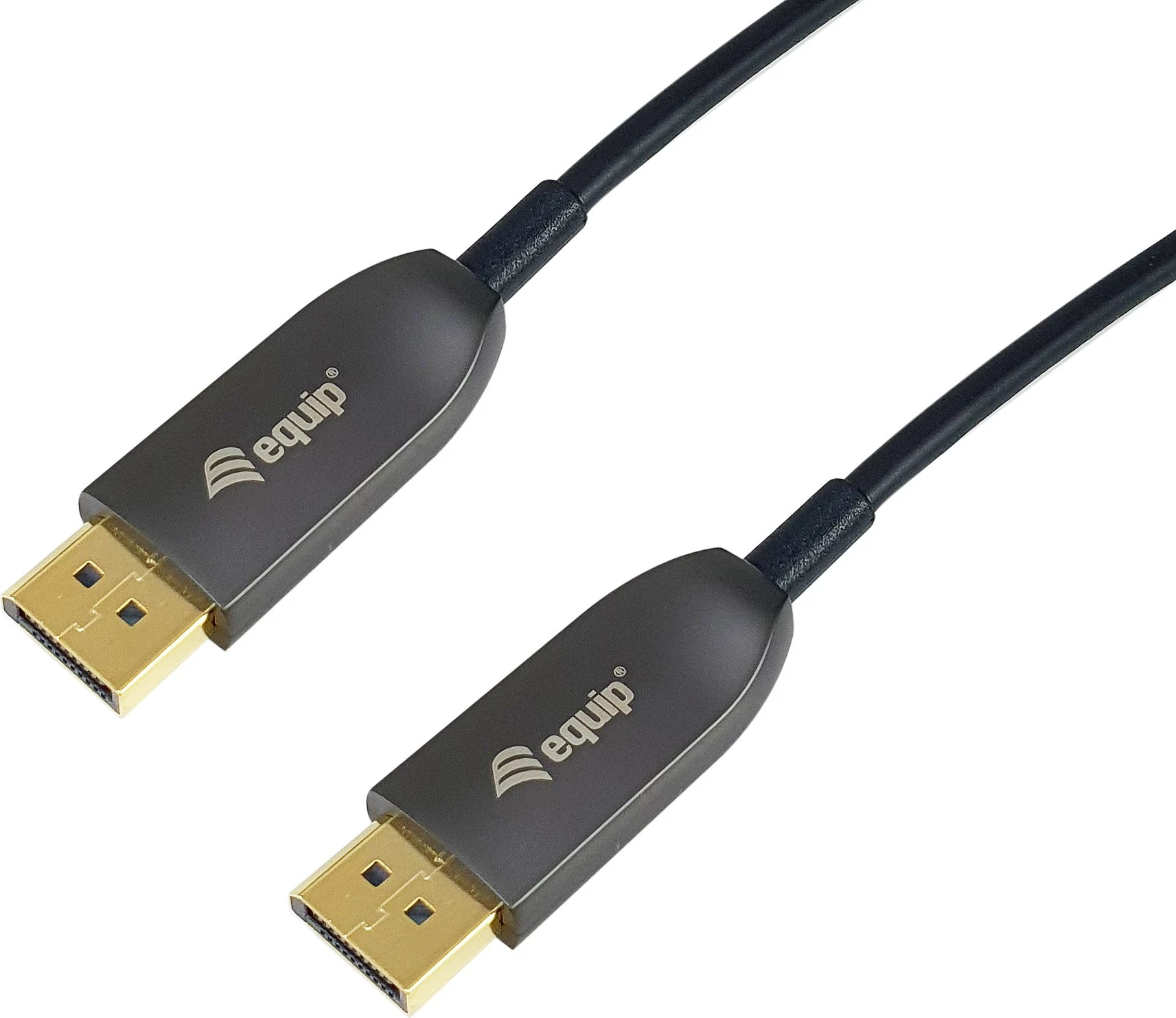 Aktivni optični kabel DisplayPort 1.4 Equip, 15 m, 8K/60Hz, črn