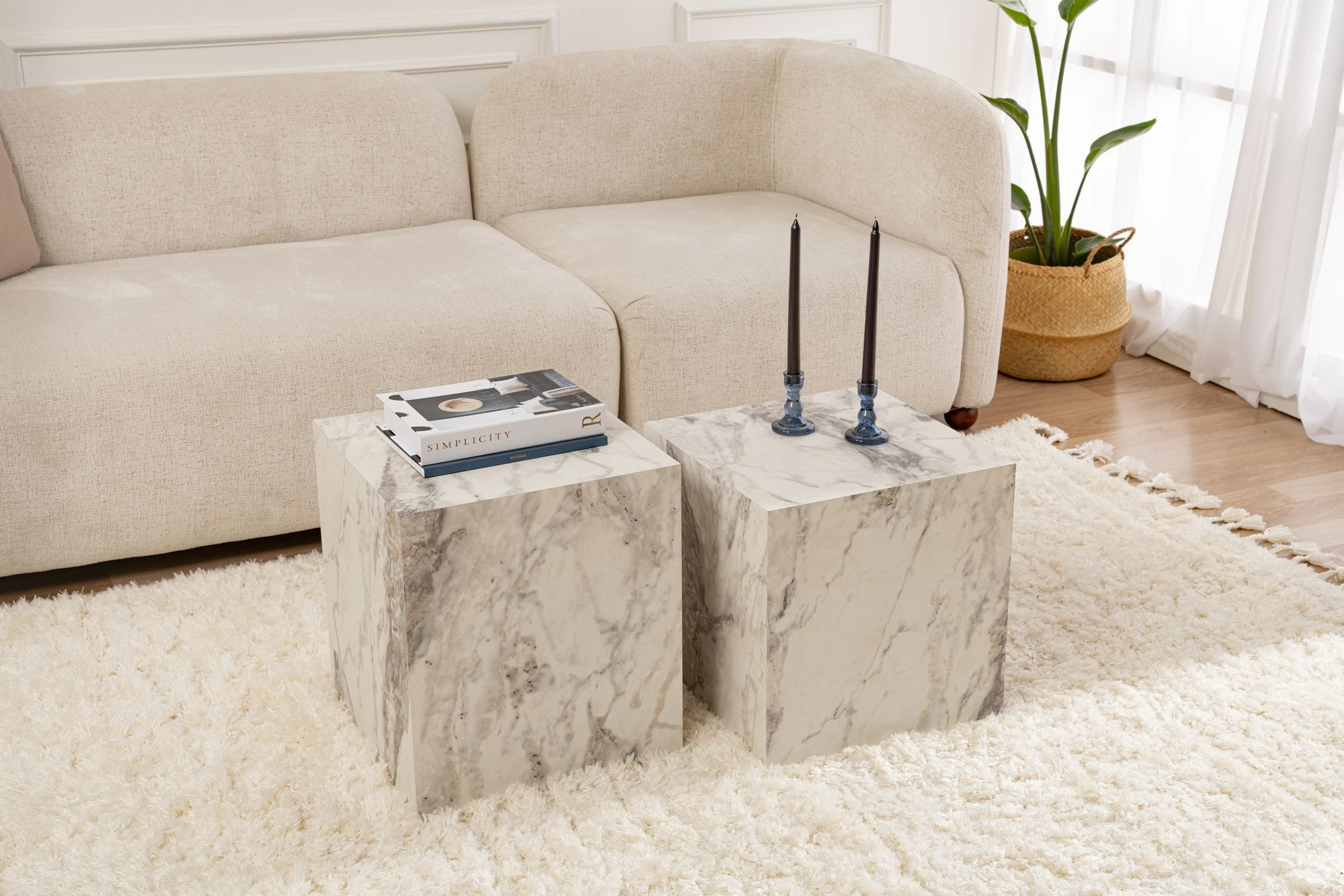 Stranska mizica Freesia, set kube, Nordure