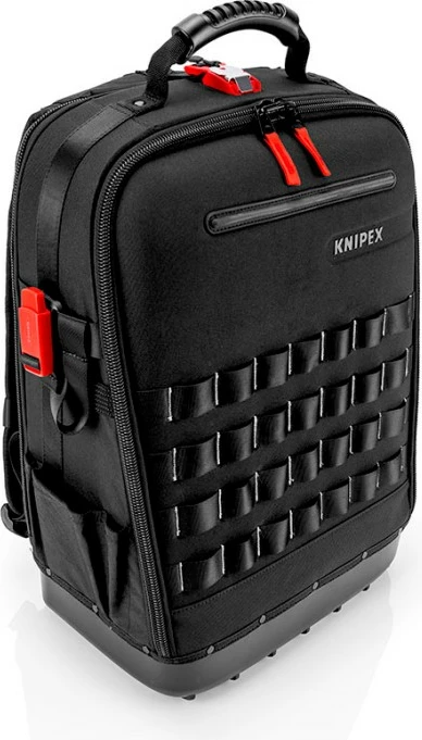 Torba za orodje, Knipex X18, 37 žepov, vodoodporna, črno/rdeča