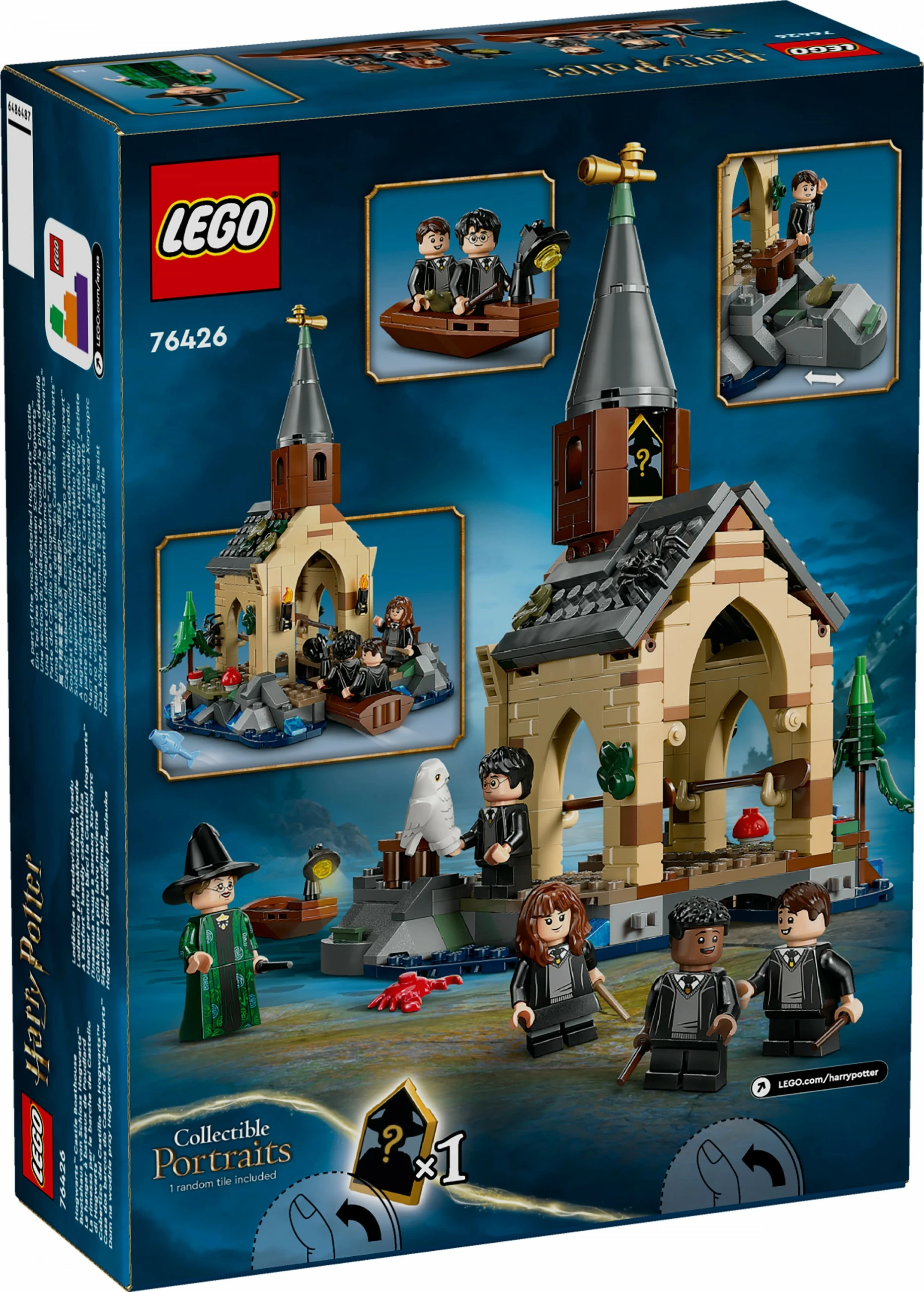 Set za sestavljanje Hogwarts Castle Boathouse, LEGO Harry Potter, 350 kosov, večbarven