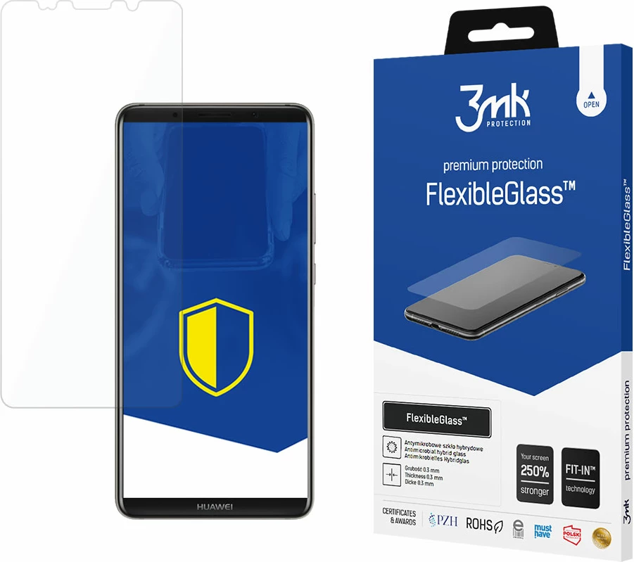 Zaščita zaslona FlexibleGlass 3mk za Huawei Mate 10 Pro, prozorna
