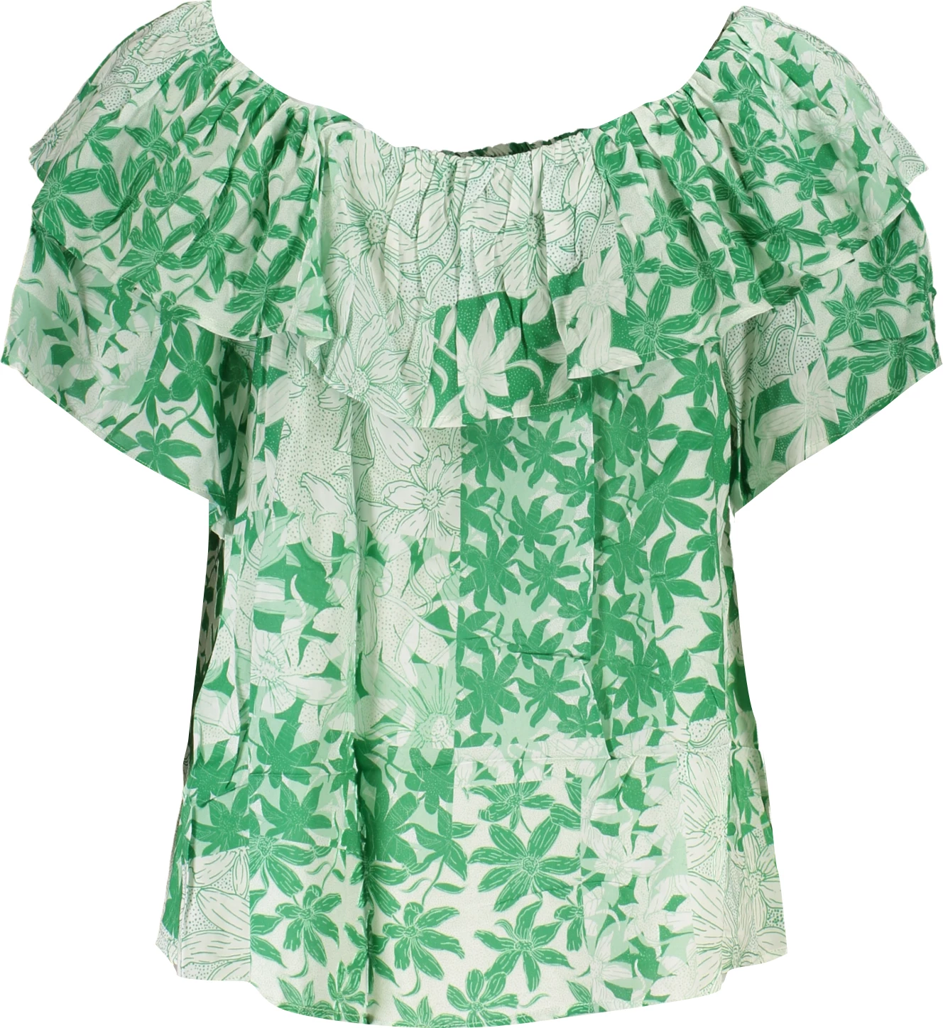 Majica z kratkimi rokavi, DESIGUAL, ženska, zelena