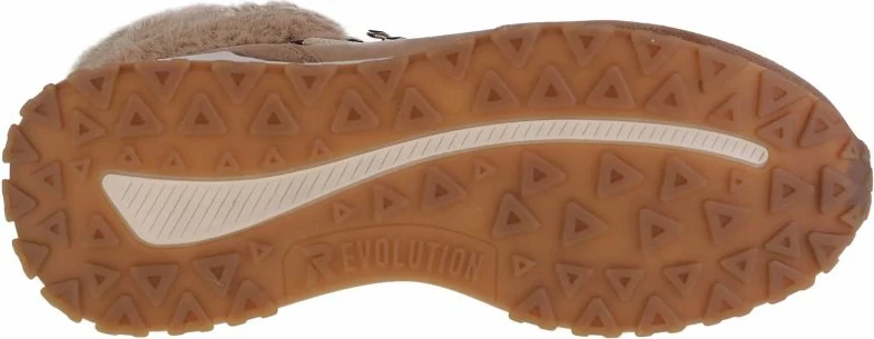 Visoke čevlje Rieker Evolution W0670-20 za ženske, rjava in krem