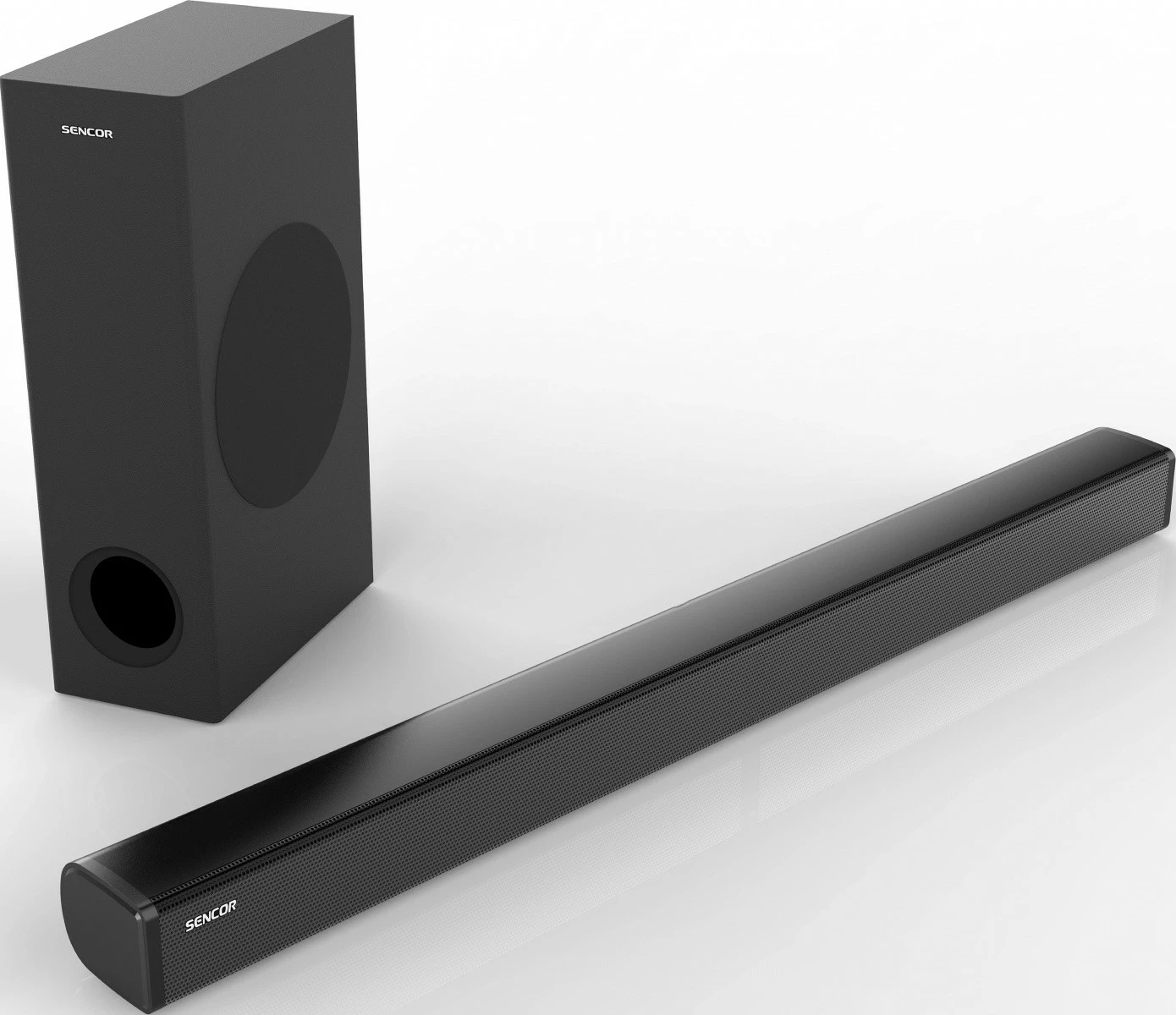 Soundbar z brezžičnim subwooferjem 2.1CH, 160 W, črn, Sencor SSB 5500BW