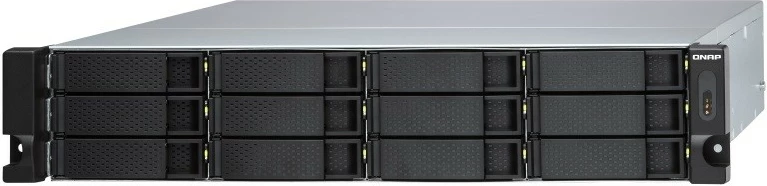 JBOD rack ohišje 2U, QNAP TL-R1200S-RP, 12 x 3,5'' SATA 6 Gb/s, povezava SFF-8088/SFF-8644, napajanje 250 W x2