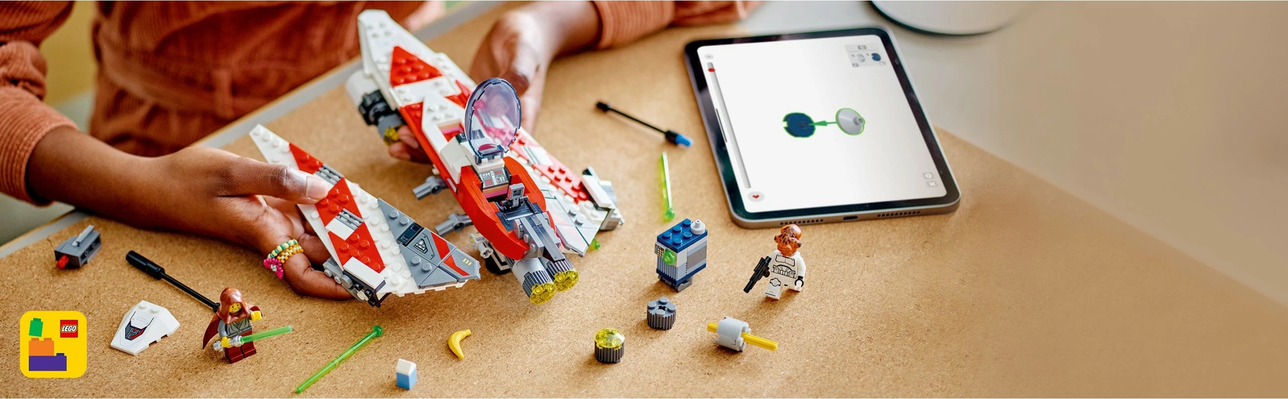 Set gradnje Jedi Bob's Starfighter, LEGO, 305 kosov, večbarven