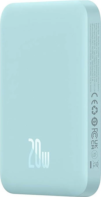 Magnetni mini powerbank 6000 mAh, 20W — Baseus, moder