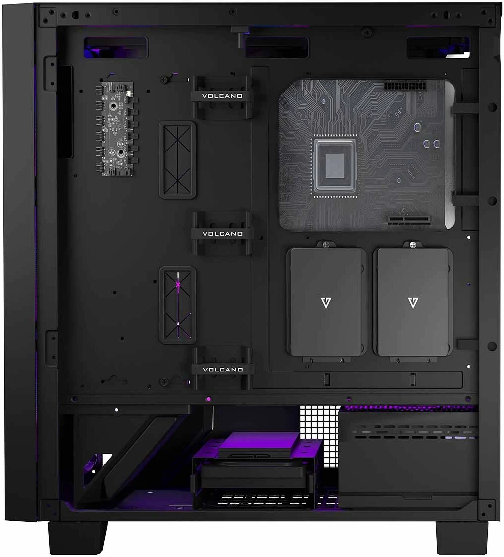 Računalniško ohišje MODECOM Volcano Perun Apex ARGB Midi, črno