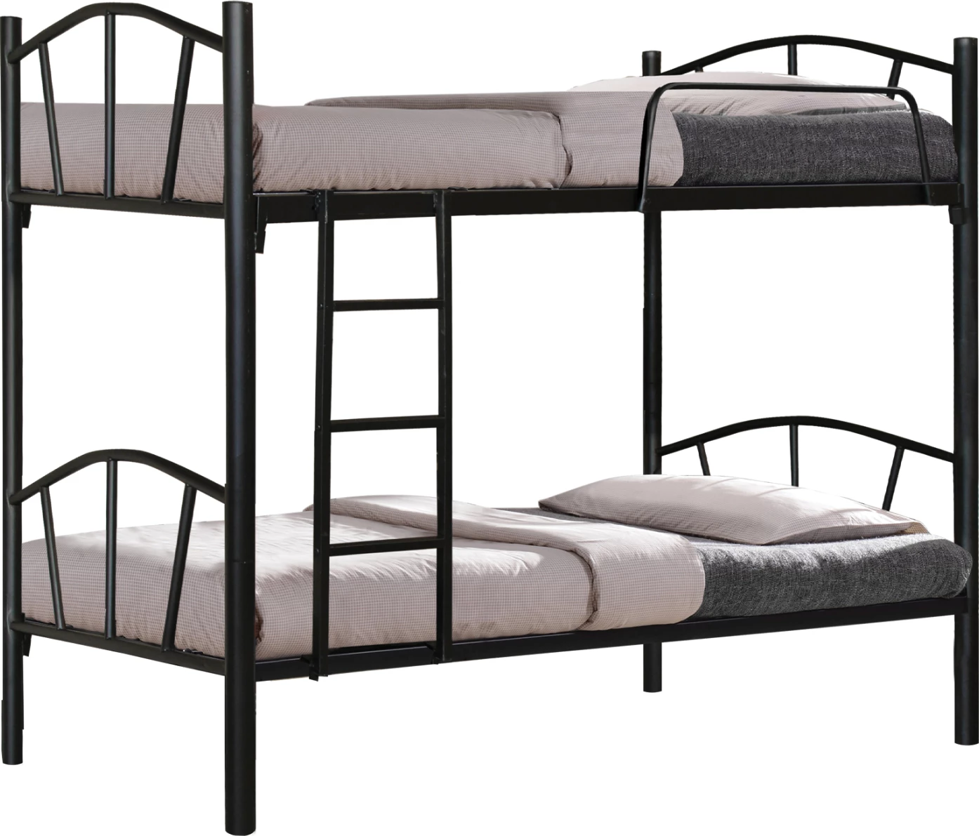 Kovinska pogradna postelja FH328.01 črna 90x190 cm