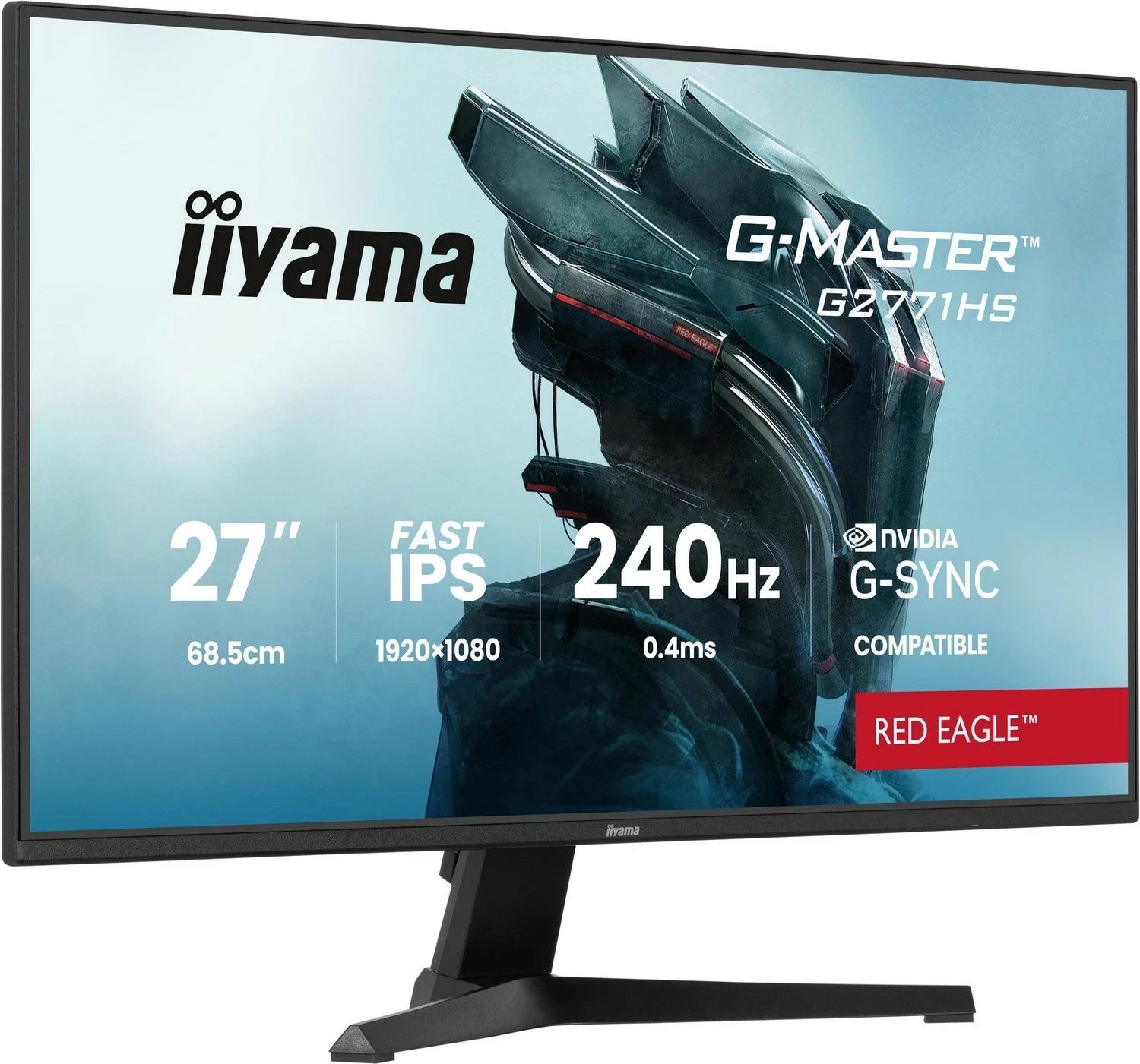 Gaming monitor iiyama G-Master G2771HS-B1 Red Eagle, 27", Full HD, 240 Hz, Fast IPS, črn