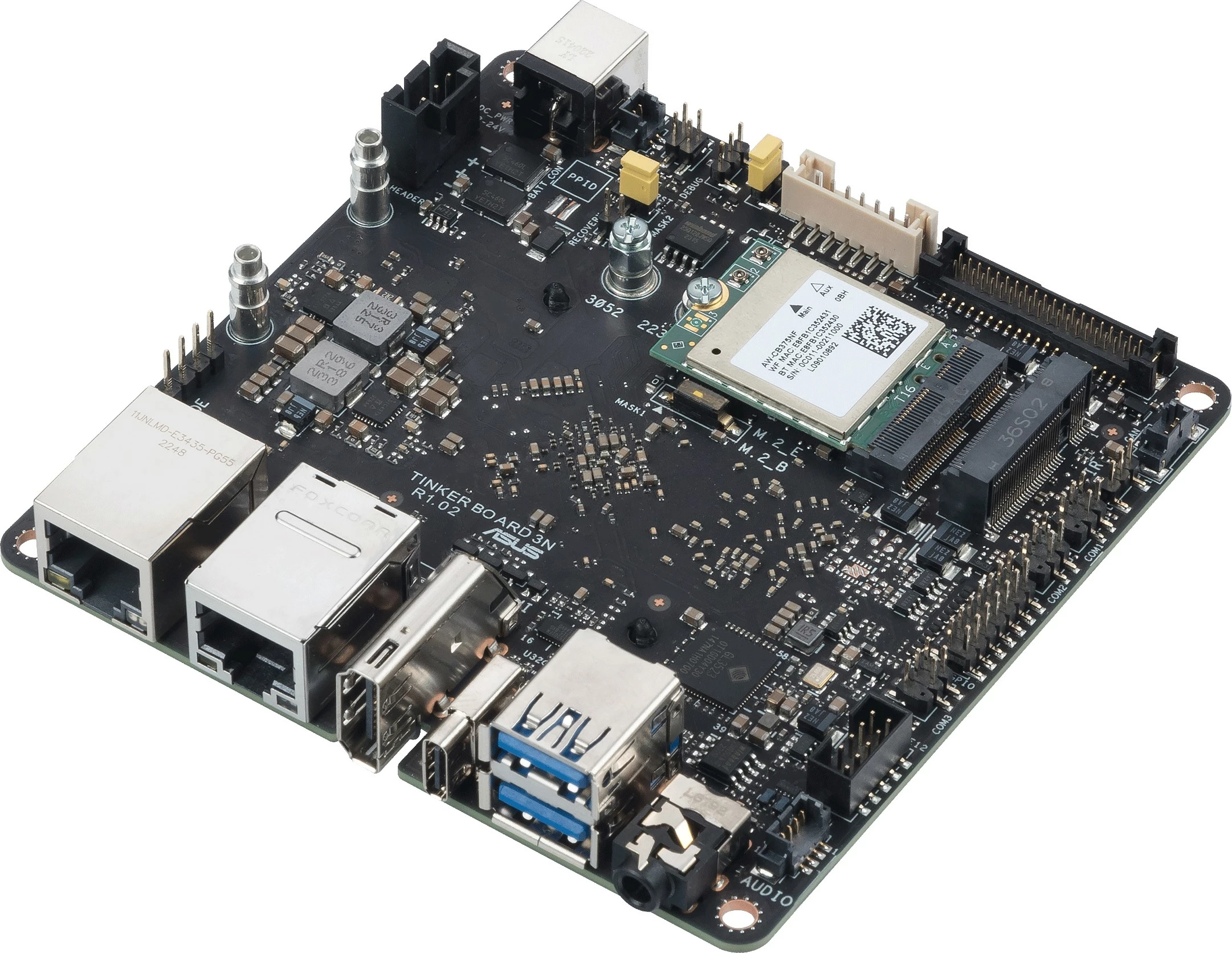 Matična plošča ASUS Tinker Board 3N, Rockchip RK3568, 4GB RAM, 32GB eMMC