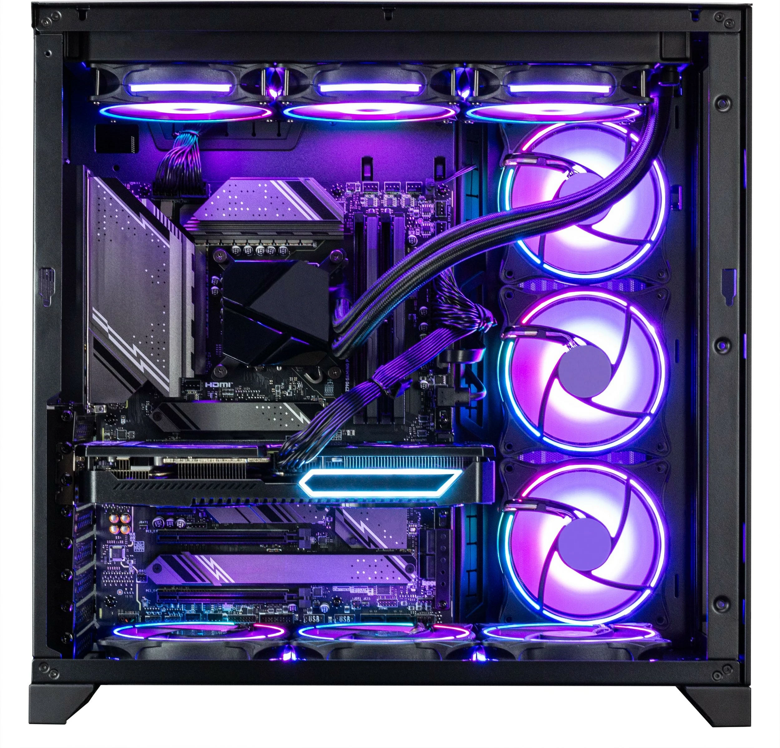 Highend igralni računalnik Captiva R89-724, AMD Ryzen 9 9800X3D, 64 GB RAM, 2 TB SSD, RTX 5070 Ti, Windows 11, črn z RGB osvetlitvijo
