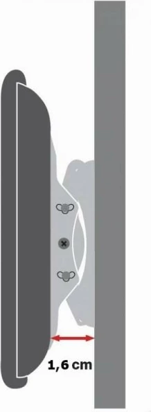 Stenski nosilec za TV, Techly 022649, za LCD/LED 42–80 palcev, tanek, črn