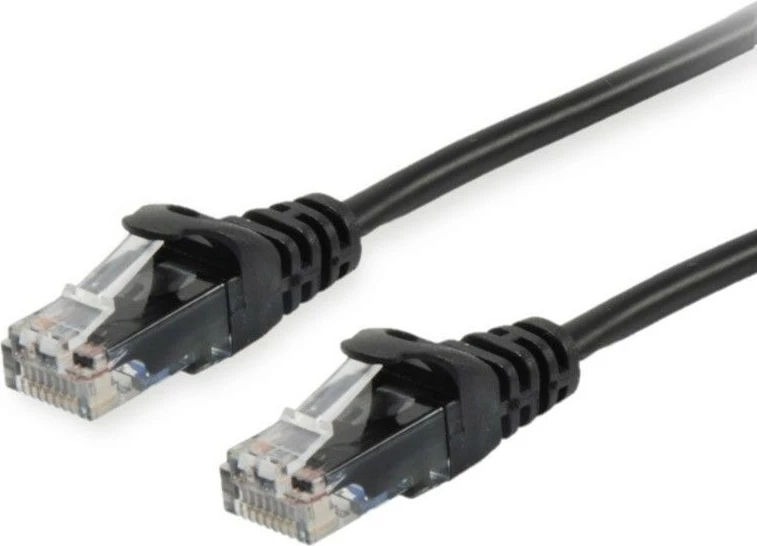 Mrežni kabel Cat6, 20 m, 2x RJ45, črn - EQUIP Patchkabel