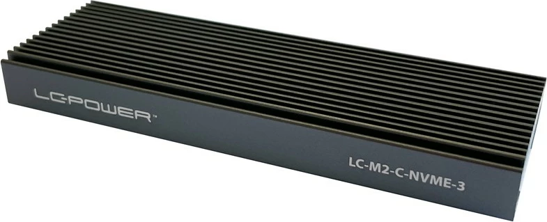Zunanja ohišje za SSD M.2 LC-Power LC-M2-C-NVME-3, USB Type-C, črno