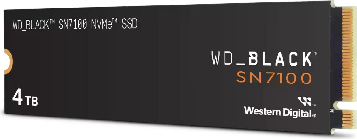 SSD 4TB M.2 PCIe 4.0 NVMe, WD Black SN7100, črn