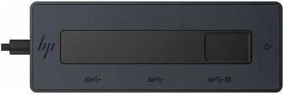 4K USB-C večportni doking hub, HP, črn