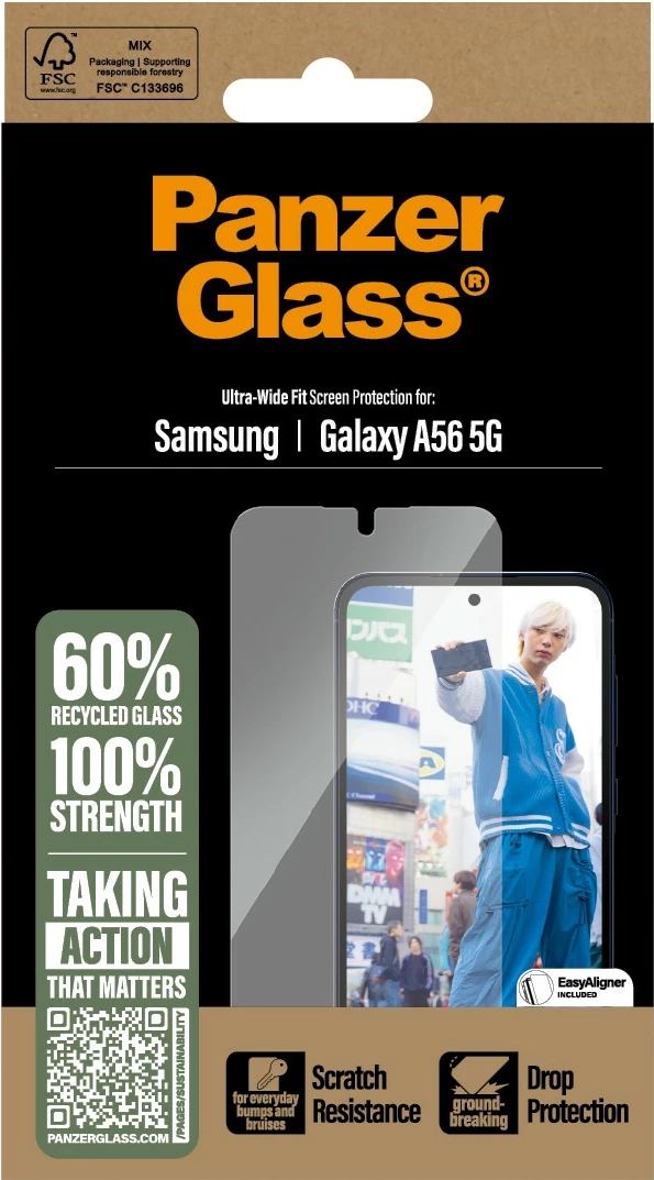 Zaščitno steklo PanzerGlass za Samsung Galaxy A56 5G Ultra, prozorno