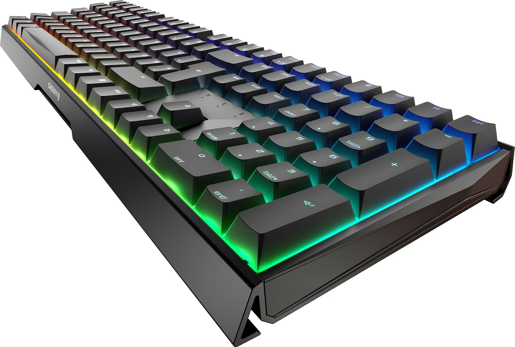 Mekančna tipkovnica Cherry MX 3.0S RGB, žična, USB, QWERTZ, RGB LED, črna