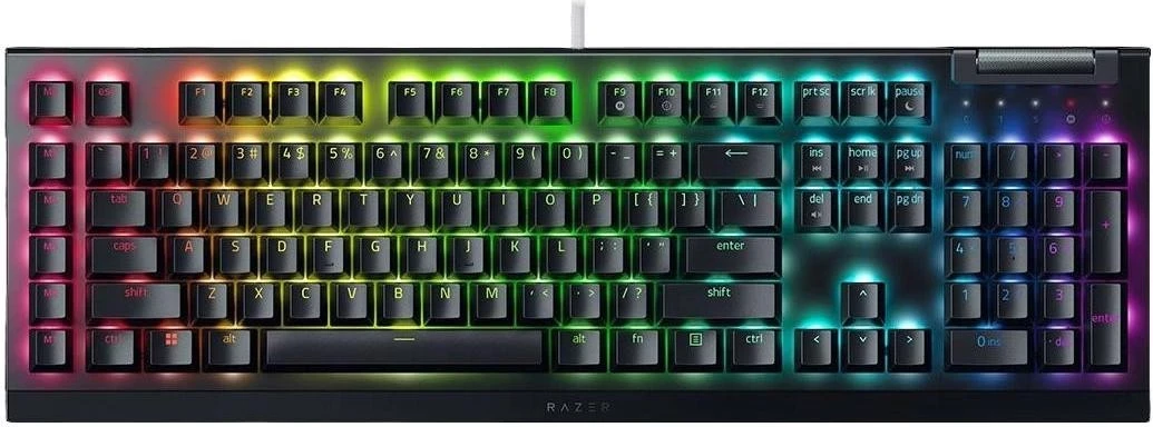 Mehanska tipkovnica z RGB osvetlitvijo, Razer BlackWidow V4 X, z Green stikali