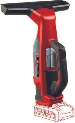 Brezžični čistilec oken Einhell BRILLIANTO, 18 V, 0,3 L, 28 cm, črno/rdeč, 740 g