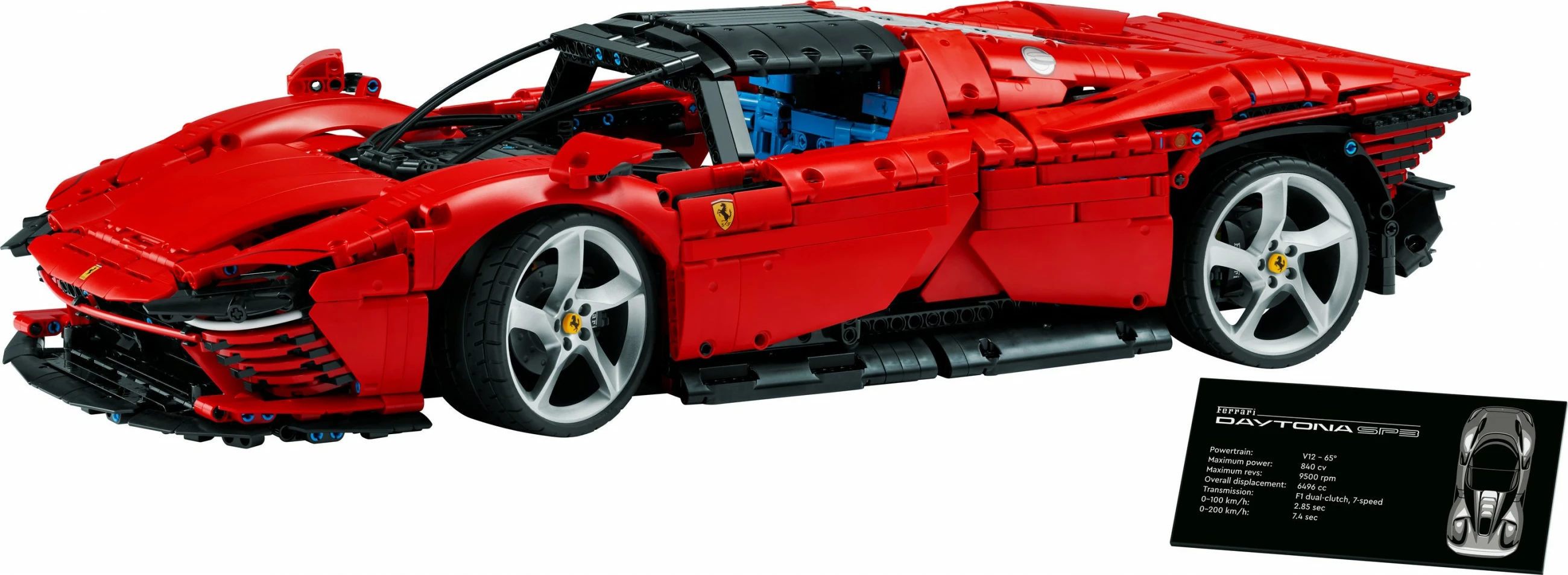 Set za sestavljanje LEGO Technic Ferrari Daytona SP3, 3778 kosov, plastika, 6,99 kg
