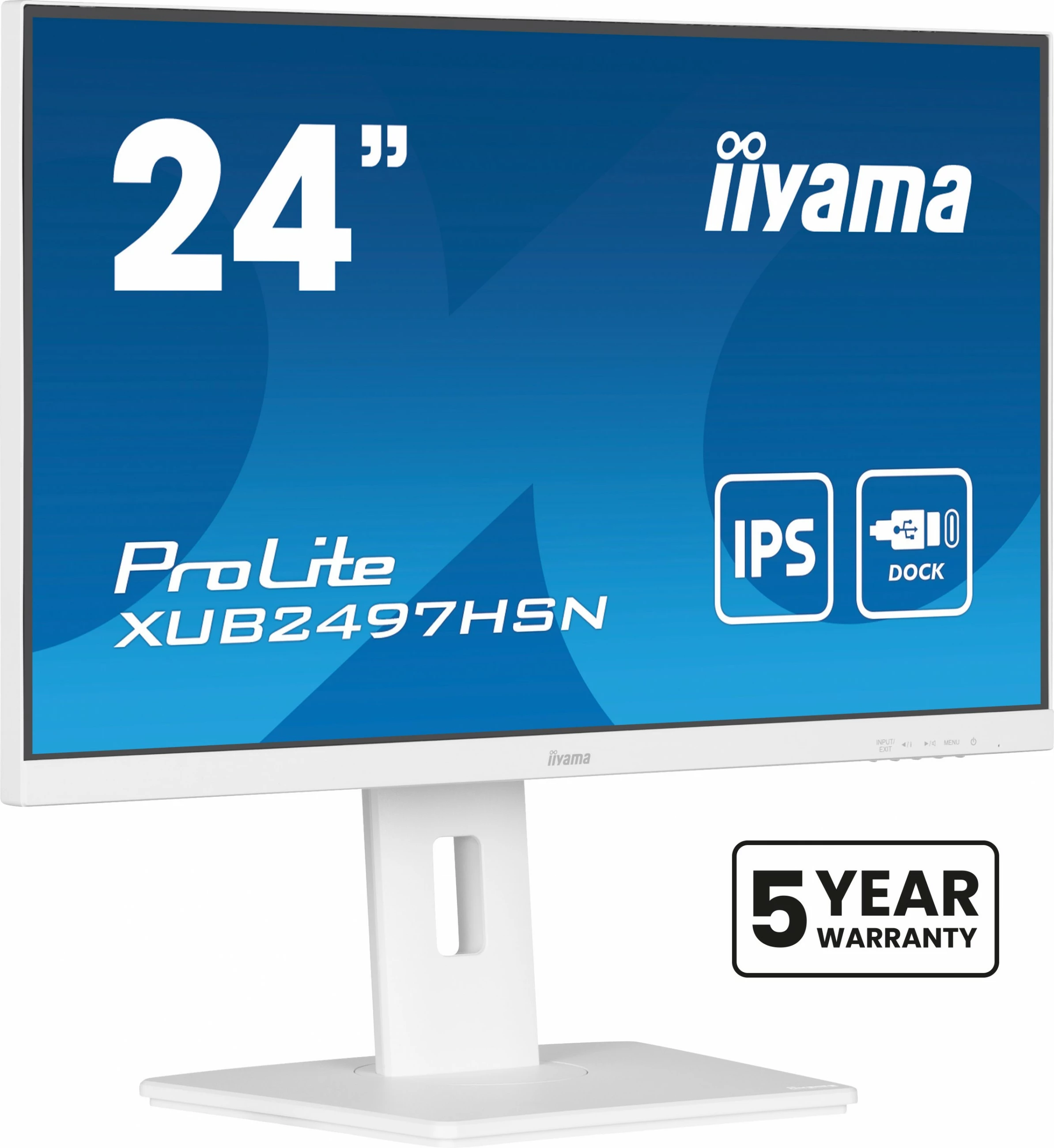 Monitor 23,8" Full HD LED, 1 ms, bel - iiyama ProLite XUB2497HSN-W2