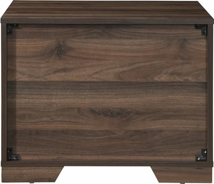 Komoda GROOVES, 2 predala, oreščna-siva, 60x45x47 cm