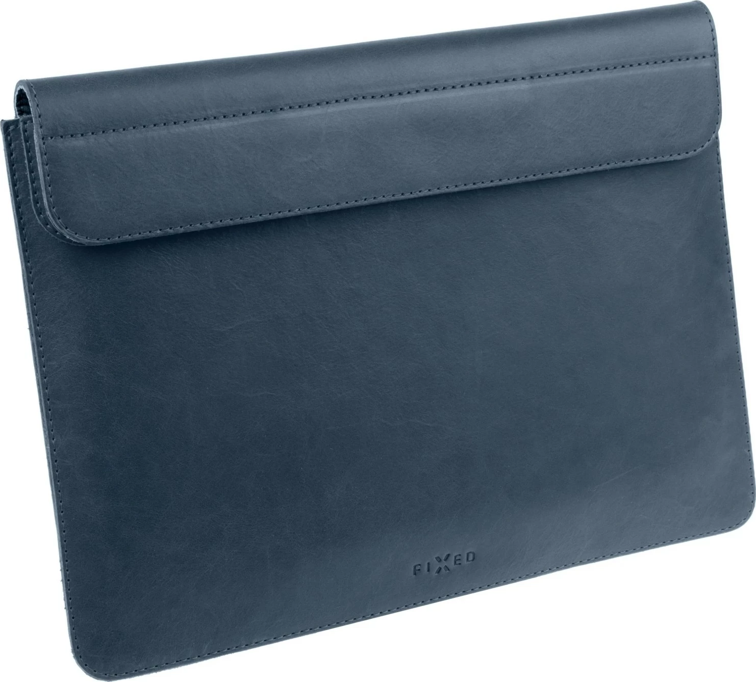 Ovitek iz usnja Fixed za MacBook 12", moder