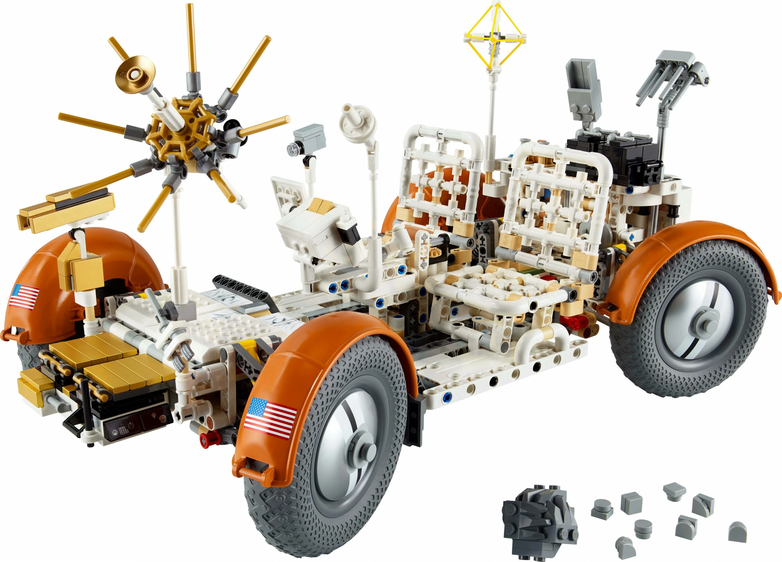 Model lune LEGO Technic NASA Apollo Lunar Roving Vehicle 42182, večbarven