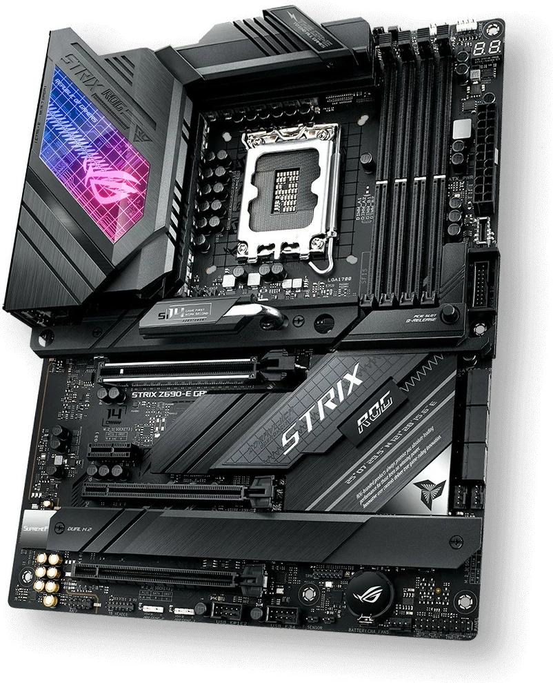 Matična plošča ASUS ROG STRIX Z690-E GAMING WIFI, Intel, LGA 1700, DDR5-SDRAM, 192 GB