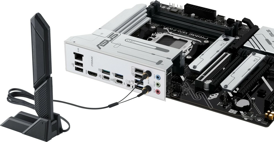 Matična plošča PRIME X870-P Wi‑Fi Asus, podnožje AM5, DDR5, ATX, črna