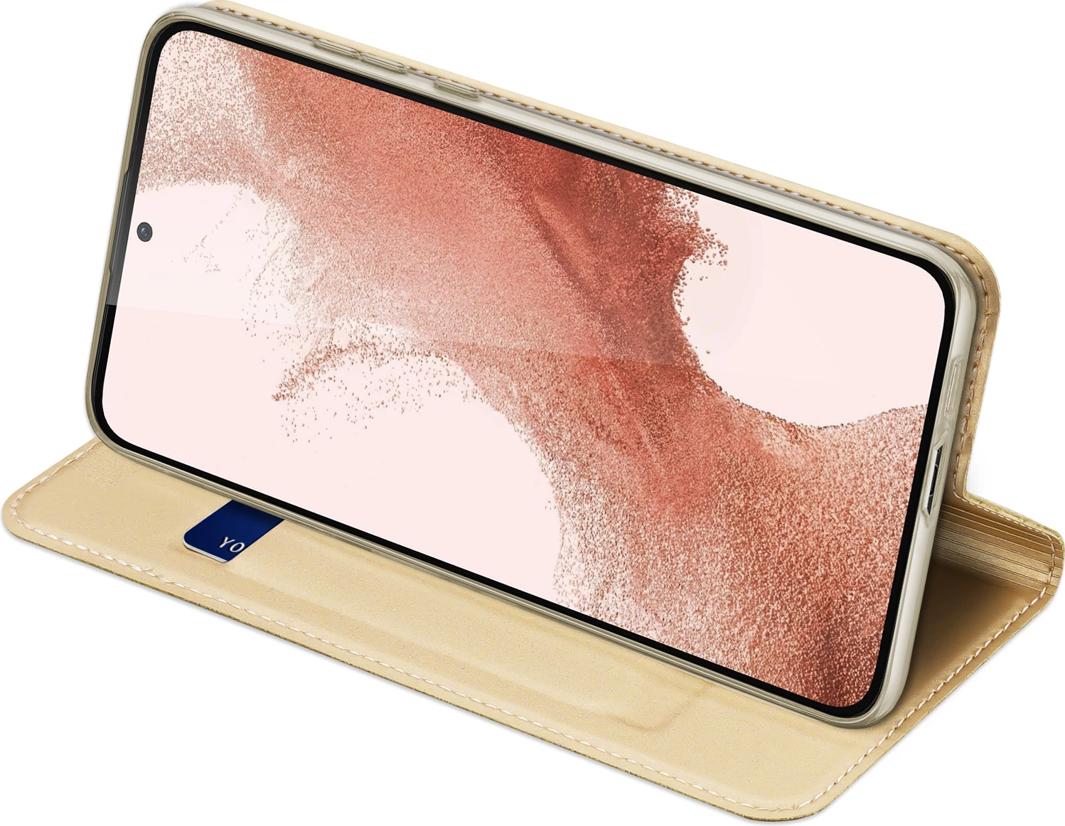 Ovitek za telefon Skin Pro Dux Ducis za Samsung Galaxy S23+, z žepom za kartice, s funkcijo stojala, zlata