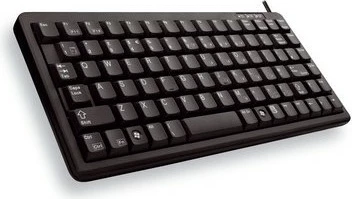 Kompaktna mini tipkovnica, Cherry G84-4100, žična USB, QWERTZ, črna
