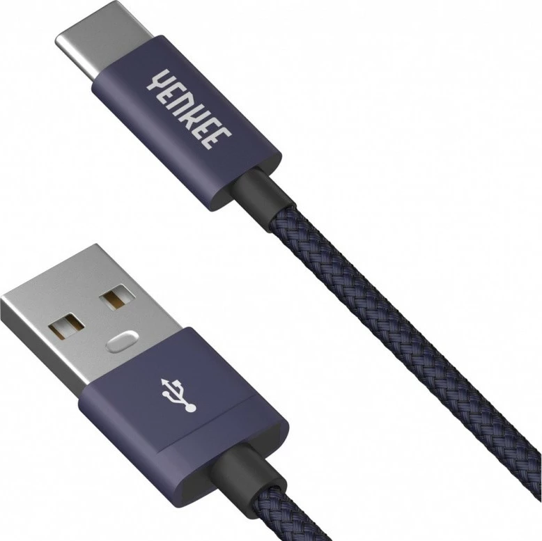 USB kabel A 2.0 na USB Type-C, Yenkee YCU 301BE, 1 m, temno moder