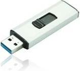 USB ključ 64 GB, USB 3.2, slide, črn/srebrn MEDIARANGE MR917