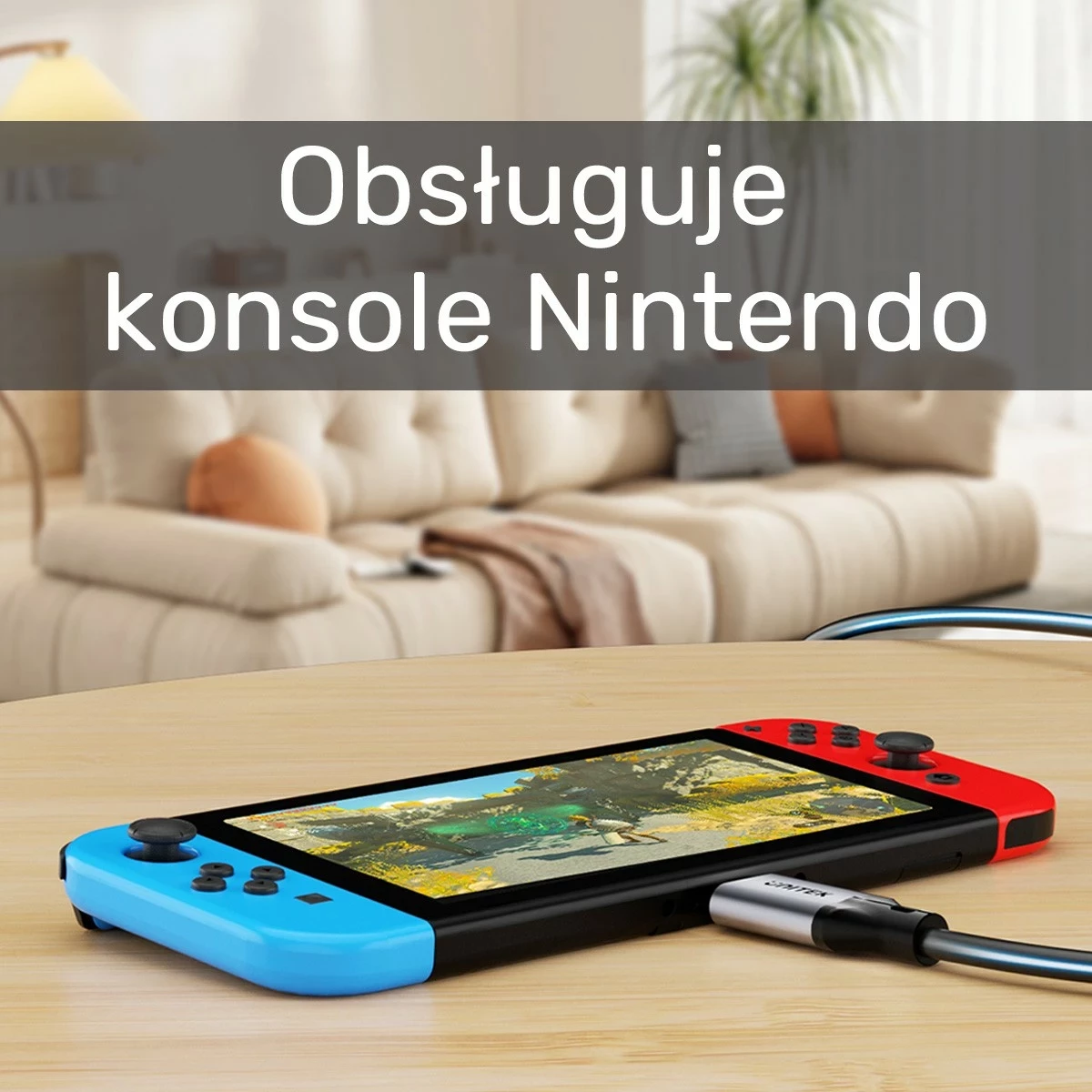 Ethernet kabel USB-C na RJ-45 Unitek, 5 m, črno-srebrn