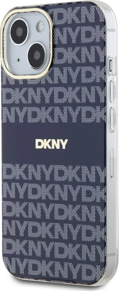 Ovitek za telefon IML Mono & Stripe MagSafe DKNY za iPhone 15/14/13, modra
