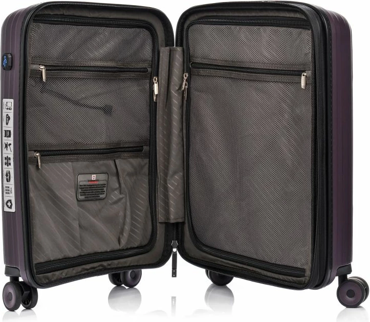 Potovalna kovček SwissBags Echo, uniseks, vijoličen