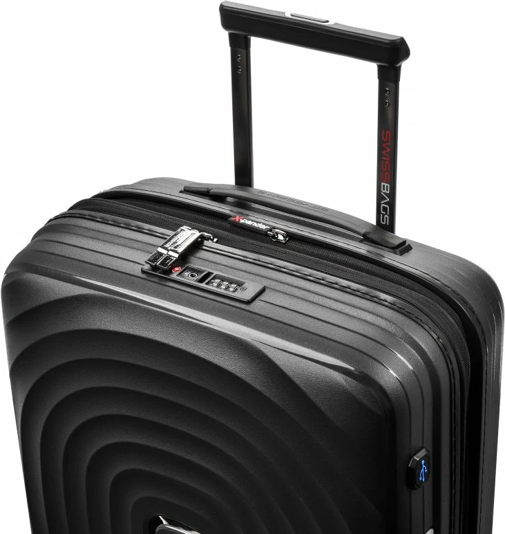 Potovalna kovček SwissBags, črn