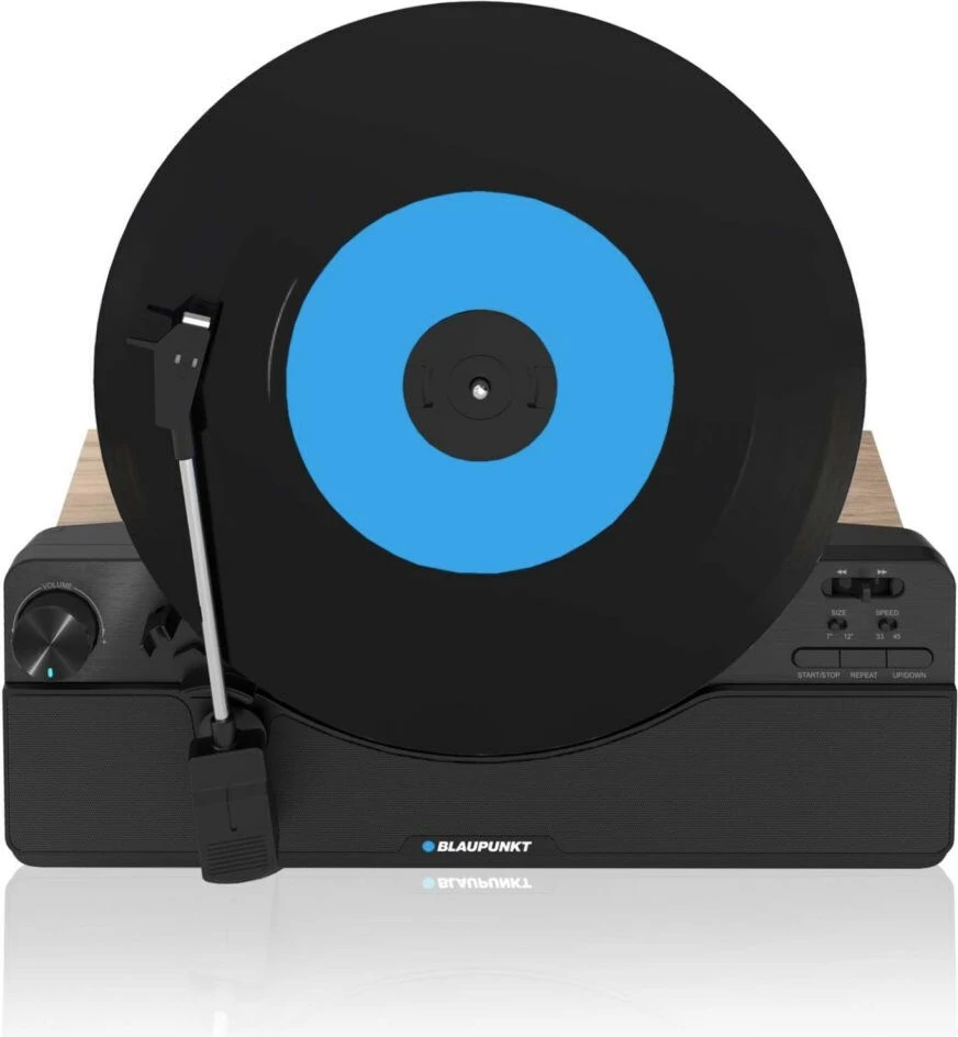 Gramofon, vertikalen, z vgrajenim zvočnikom, črn Blaupunkt VT100BK