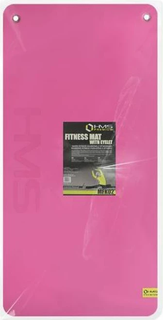 Fitnes blazina z luknjami HMS Premium MFK02, roza-črn