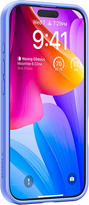 Zaščitni ovitek Torras Ostand Pro za iPhone 16, moder