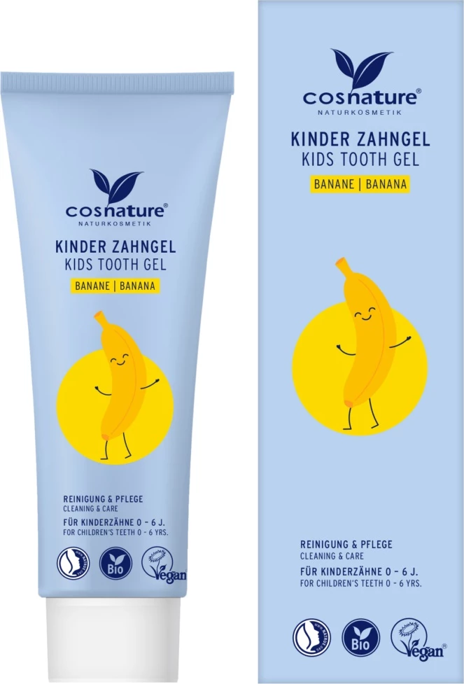 Gel za zobe za otroke z okusom banane Cosnature Kids, 75 ml