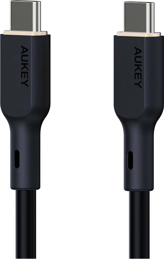 Kabel USB-C na USB-C, 1 m, 240 W, silikon, črn AUKEY CB-SCC241