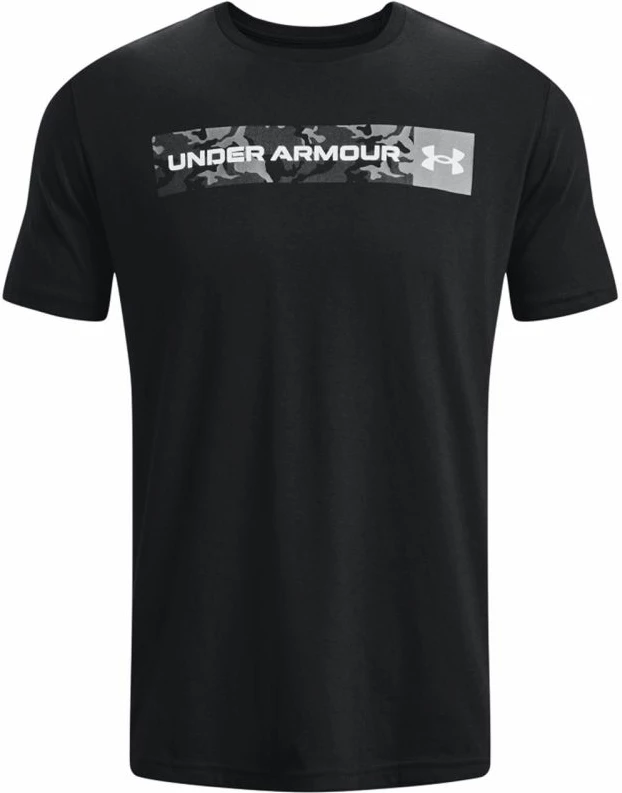 Majica za moške s kamuflažnimi črtami, Under Armour, črna
