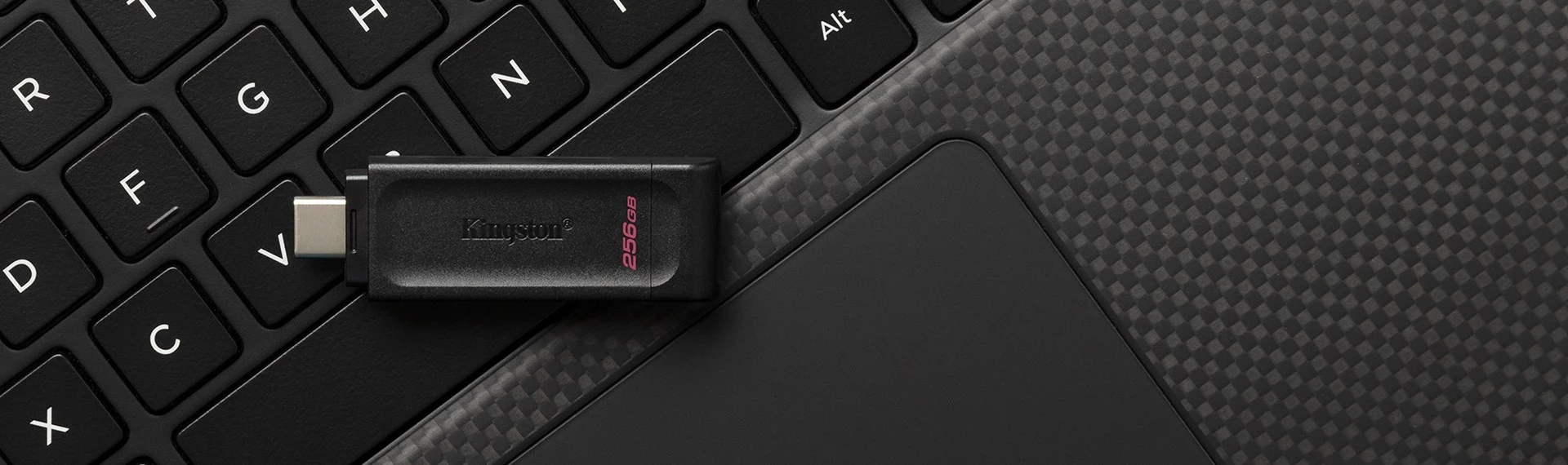 USB pomnilnik 256GB, USB-C 3.2 Gen 1, črn Kingston DataTraveler