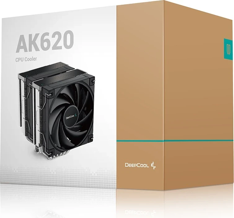 Zračevalnik procesorja DEEPCOOL AK620, 12 cm, črn