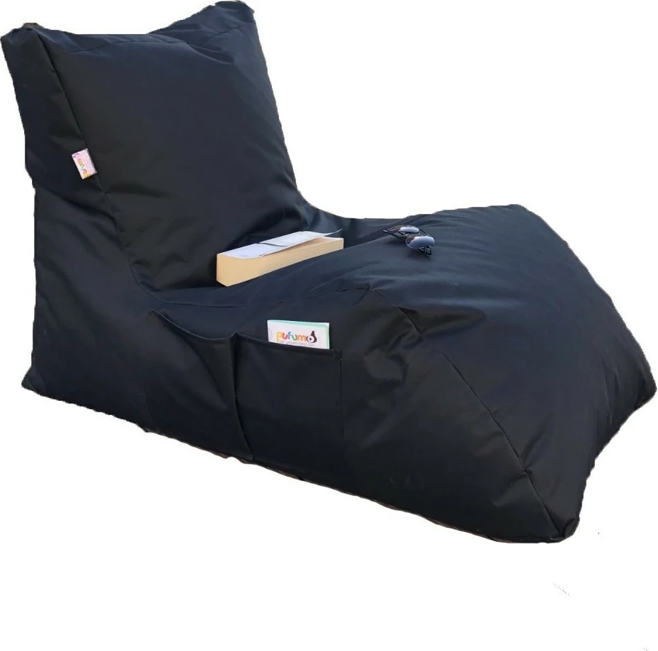Sedežna vreča Daybed Atelier del Sofa, črna