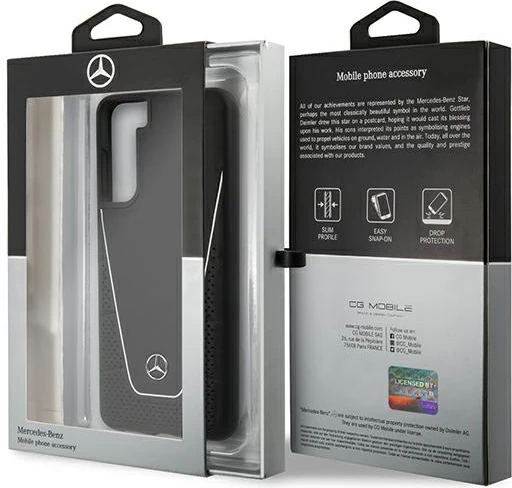 Ohišje Dynamic Line za Samsung Galaxy S21+, Mercedes MEHCS21MCLSSI, črno